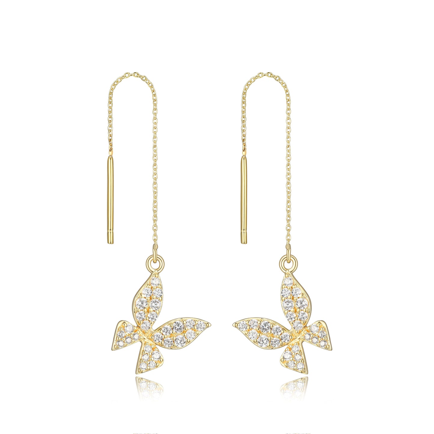 Butterfly Threader Earrings