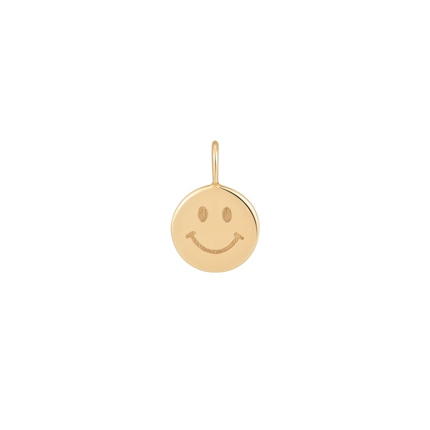 14K Smiley Face Charm