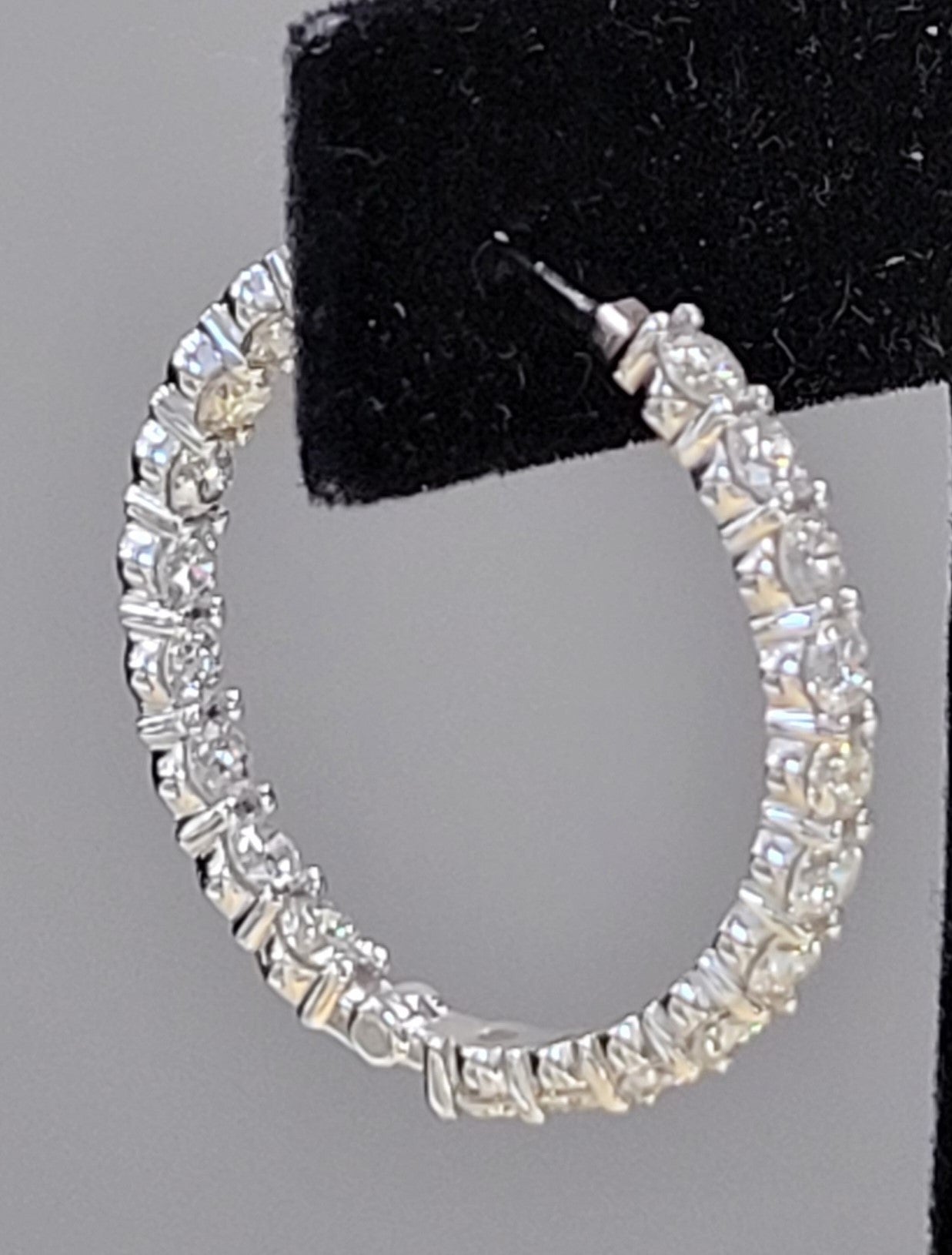 3ct+ Inside-out Hoop Earrings