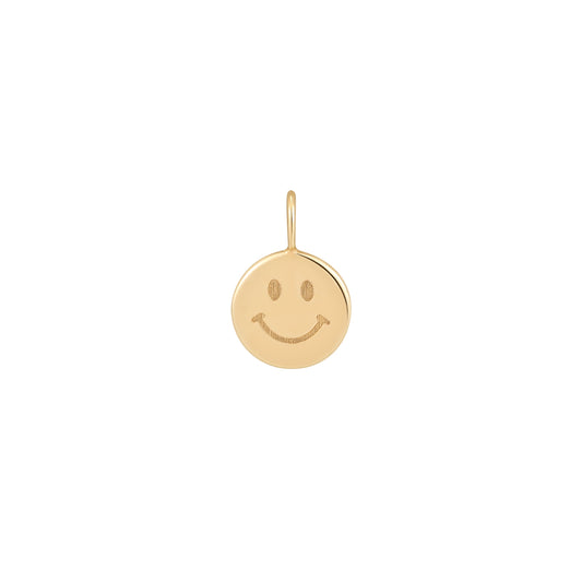 14K Smiley Face Charm