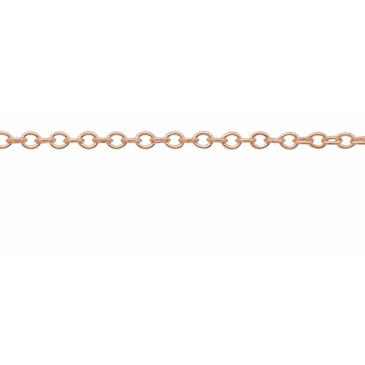 14K Rose Gold Cable Chain