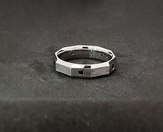 Black Diamond Faceted Band