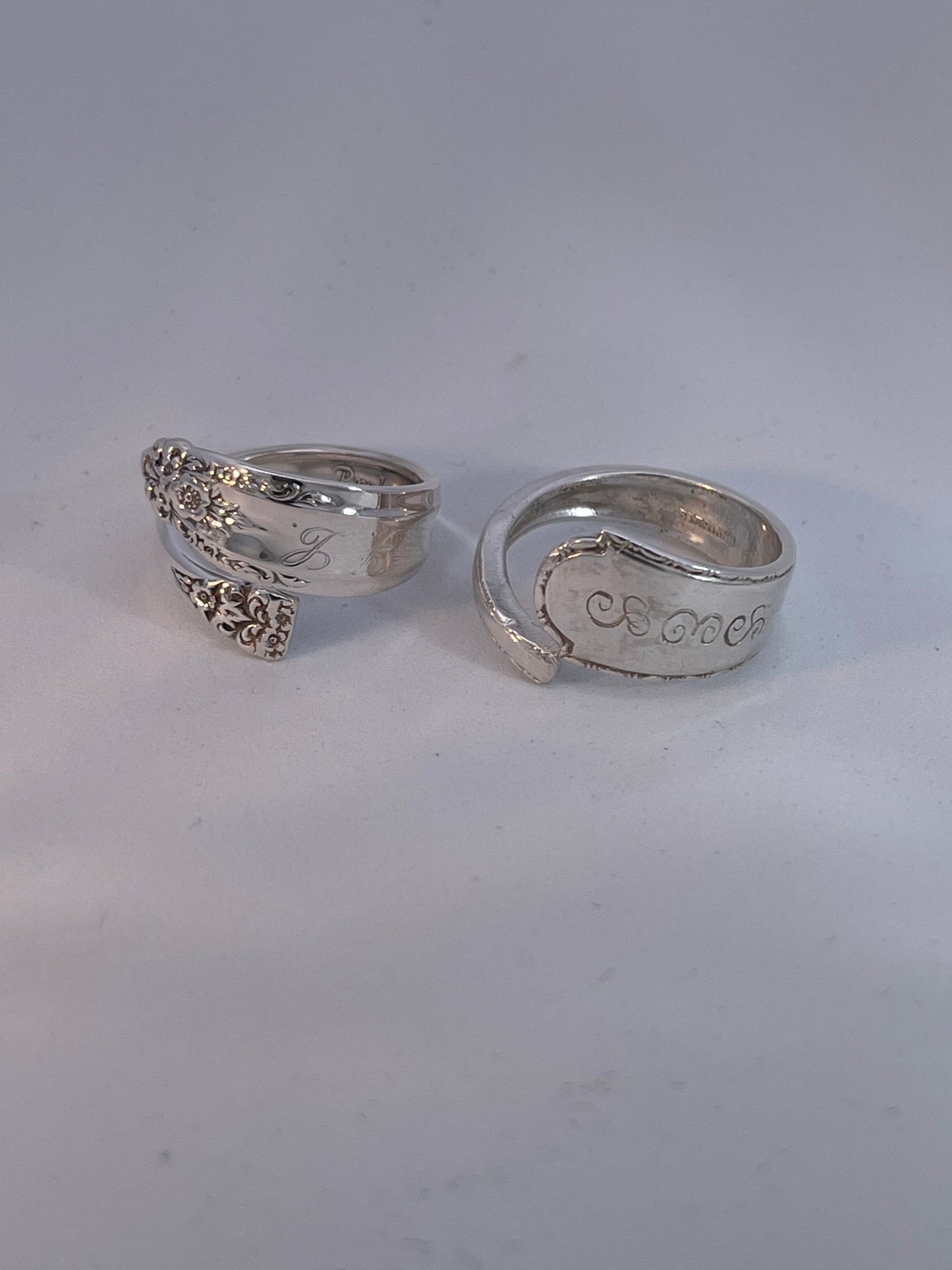 Fun Sterling Silver Spoon Rings