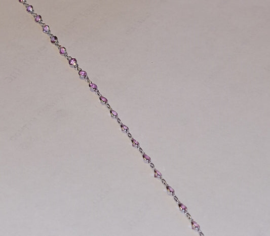 18k Pink Sapphire ForeverLinked bracelet